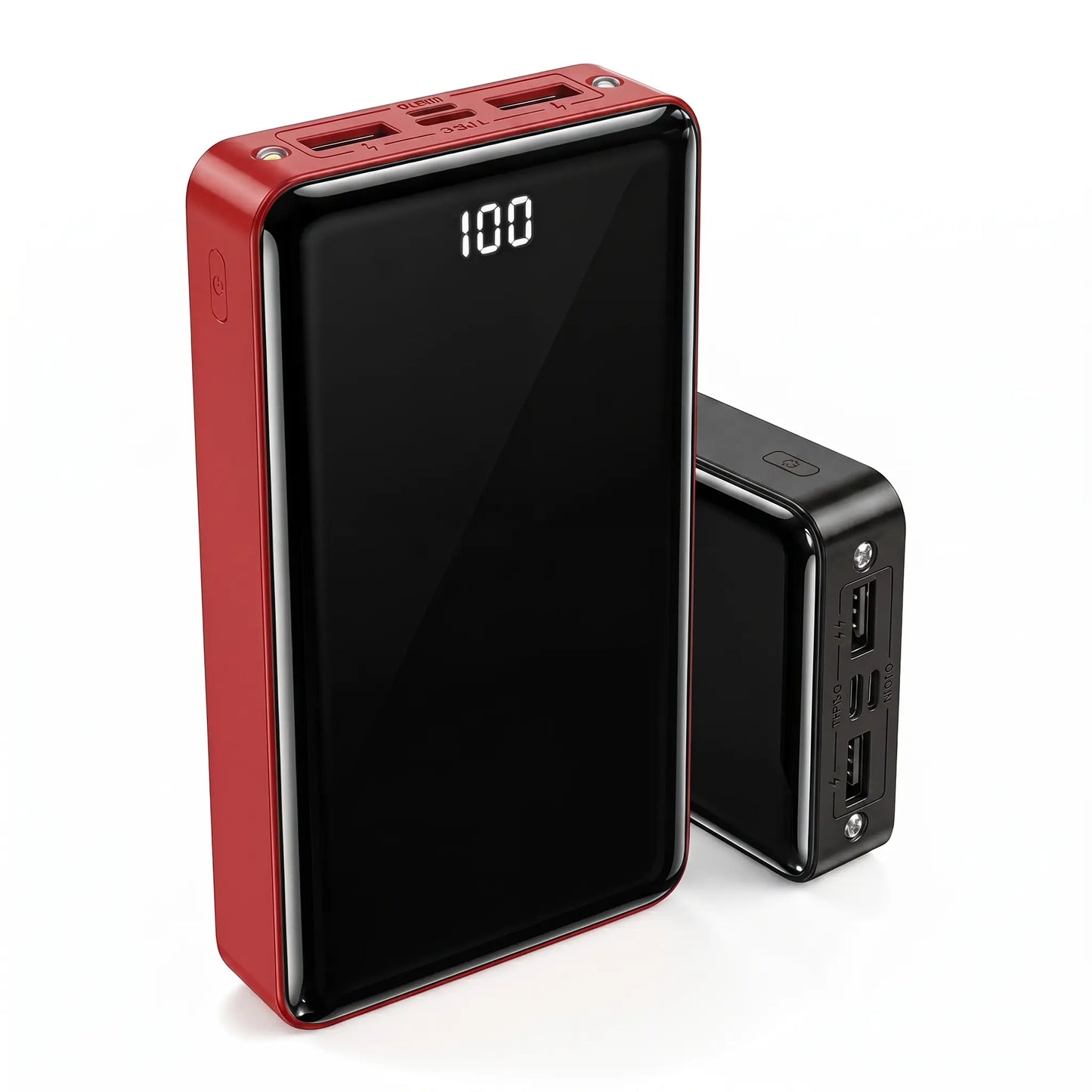 Ultra High Capacity 50000mAh Portable Power Bank - 22.5W Fast Charging, Dual Input/Output, LED Display & Flashlight for iPhone & Android