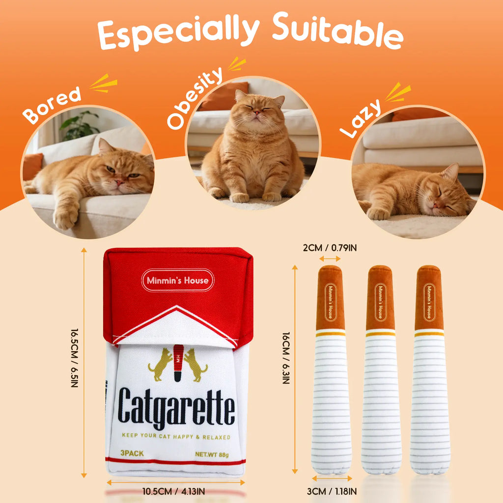 Catnip Toys with A+ Premium Natural Catnip – Baby-Grade Interactive Chew & Kicker Toys for Indoor Cats & Kittens, Boredom & Stress Relief
